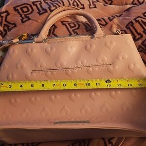 Betsey Johnson Pink Heart Embossed Bag